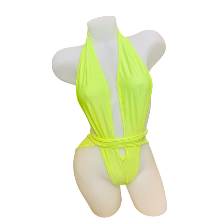 Toga Wrap Neon Yellow - Model Express VancouverLingerie