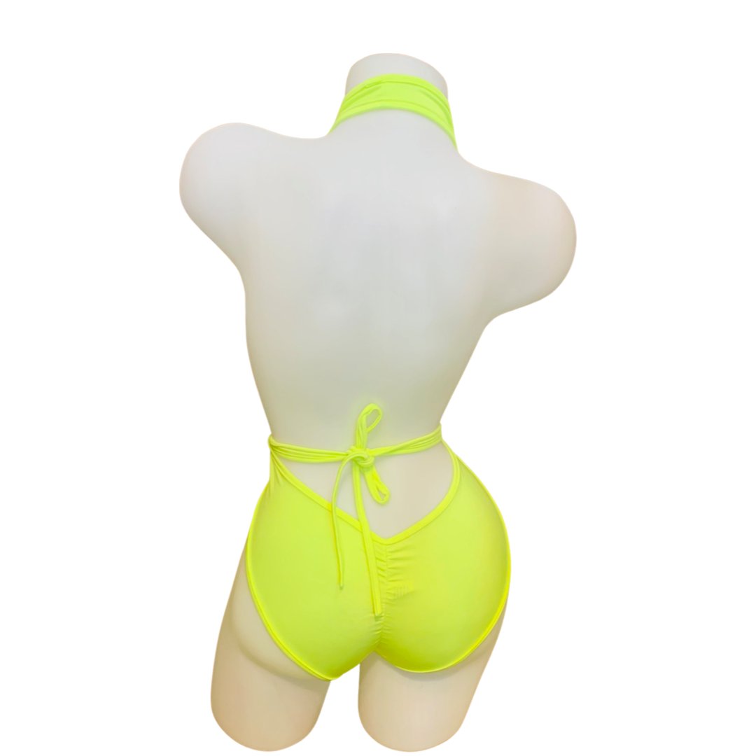 Toga Wrap Neon Yellow - Model Express VancouverLingerie
