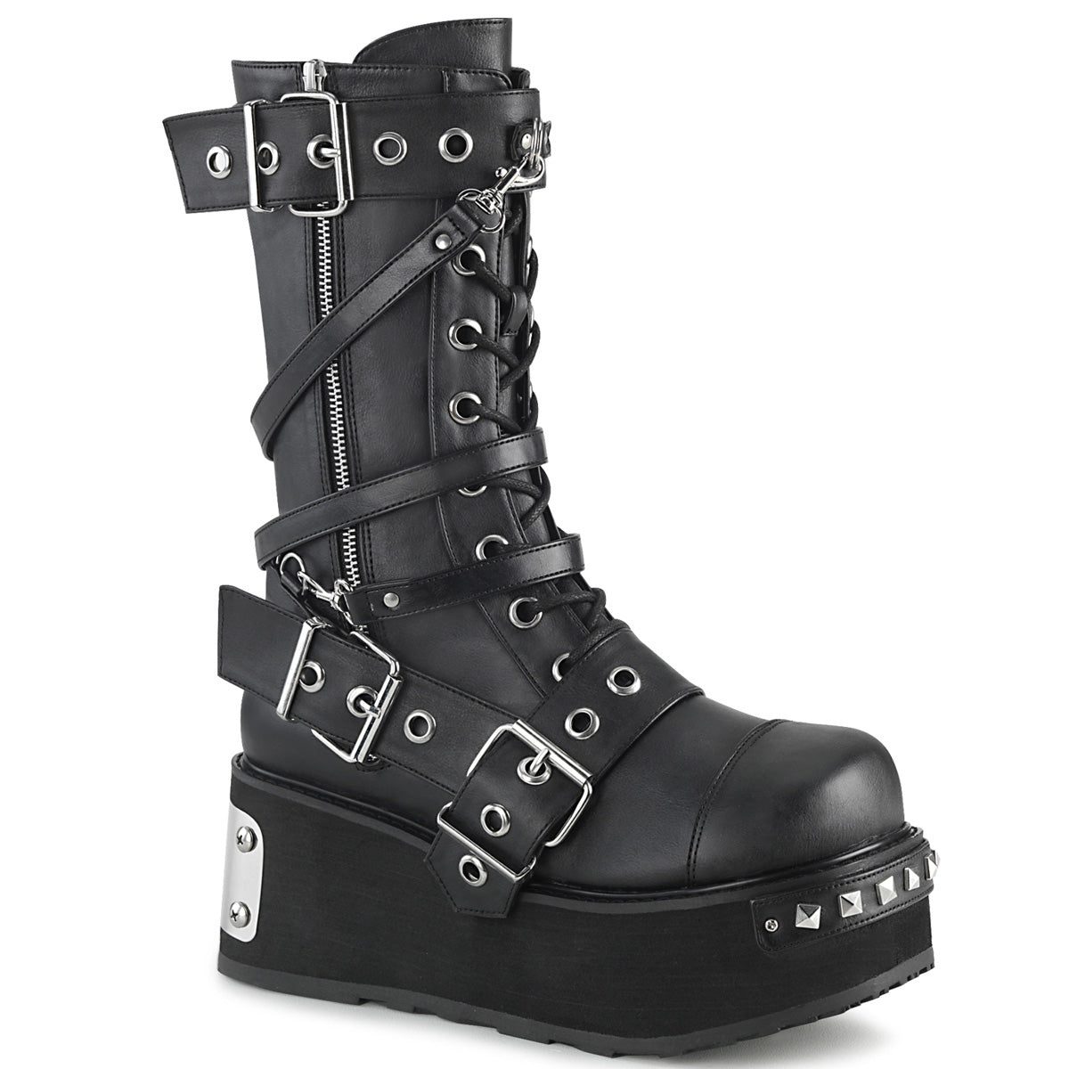 Demonia Trashville-250 - Blk Vegan Leather