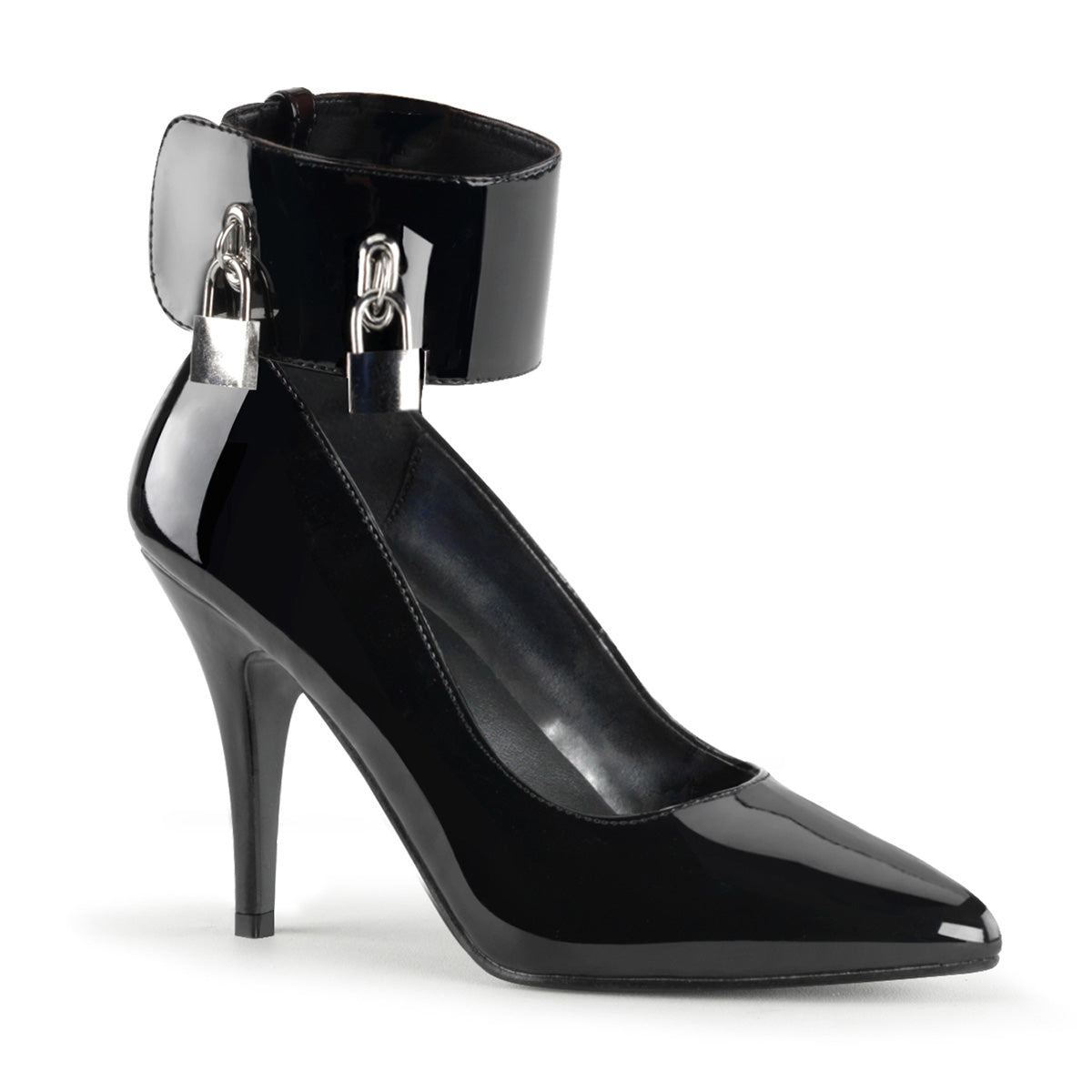 Pleasers Vanity-434 - Blk Pat