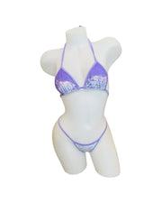 Velvet Bikini Set Lavendar - Model Express VancouverLingerie