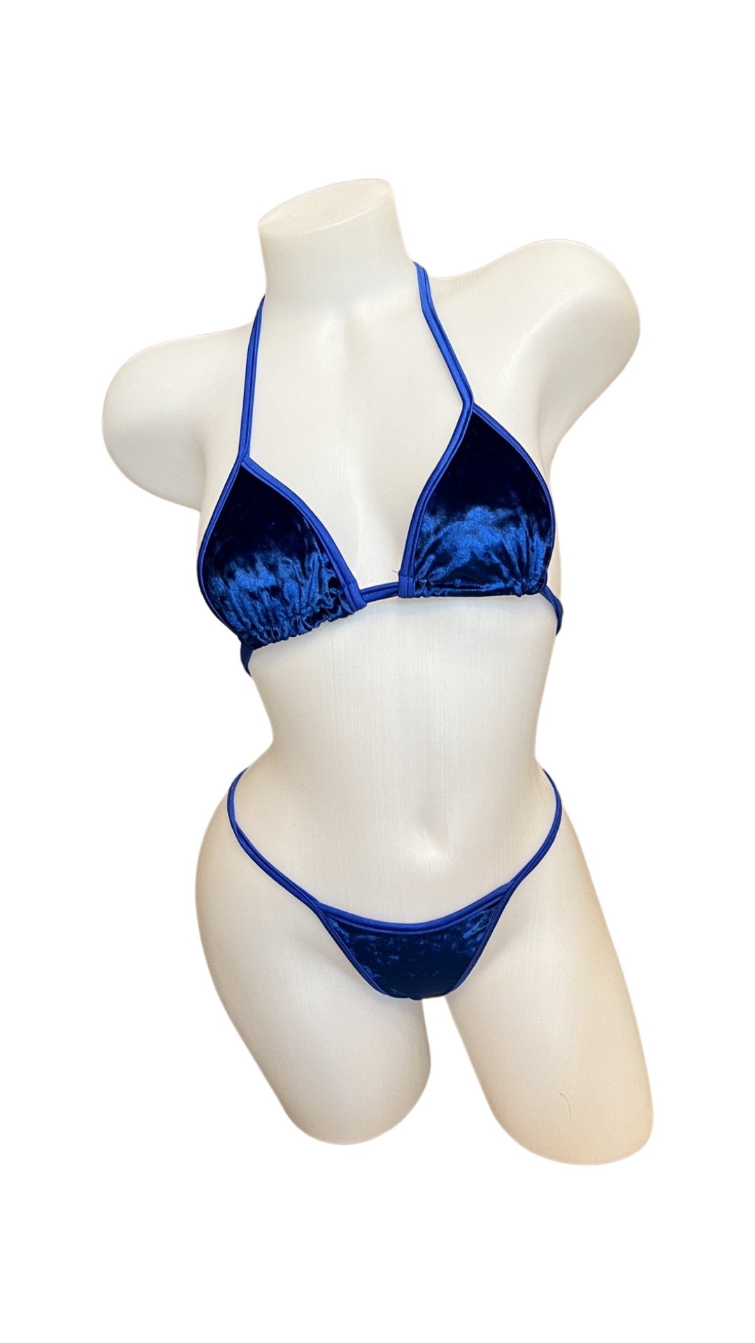 Velvet Bikini Set Royal - Model Express VancouverLingerie