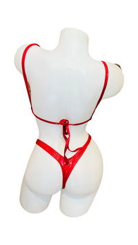 Vinyl Bikini - Red - Model Express VancouverLingerie