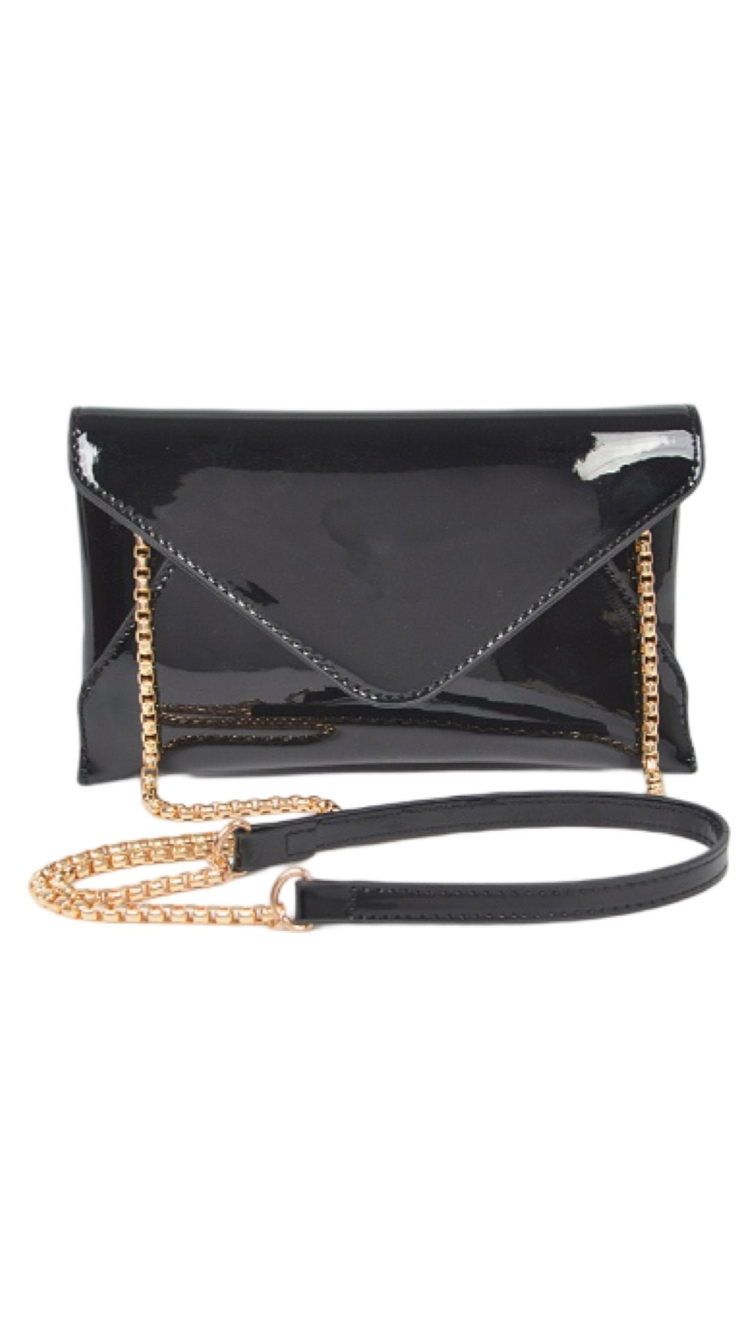 Vinyl Envelope Money Clutch Black - Model Express VancouverAccessories