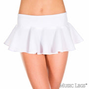 Wavy Mini Skirt White - Model Express VancouverClothing