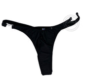 Wetlook Detachable Thong - Black Matte - Model Express VancouverLingerie