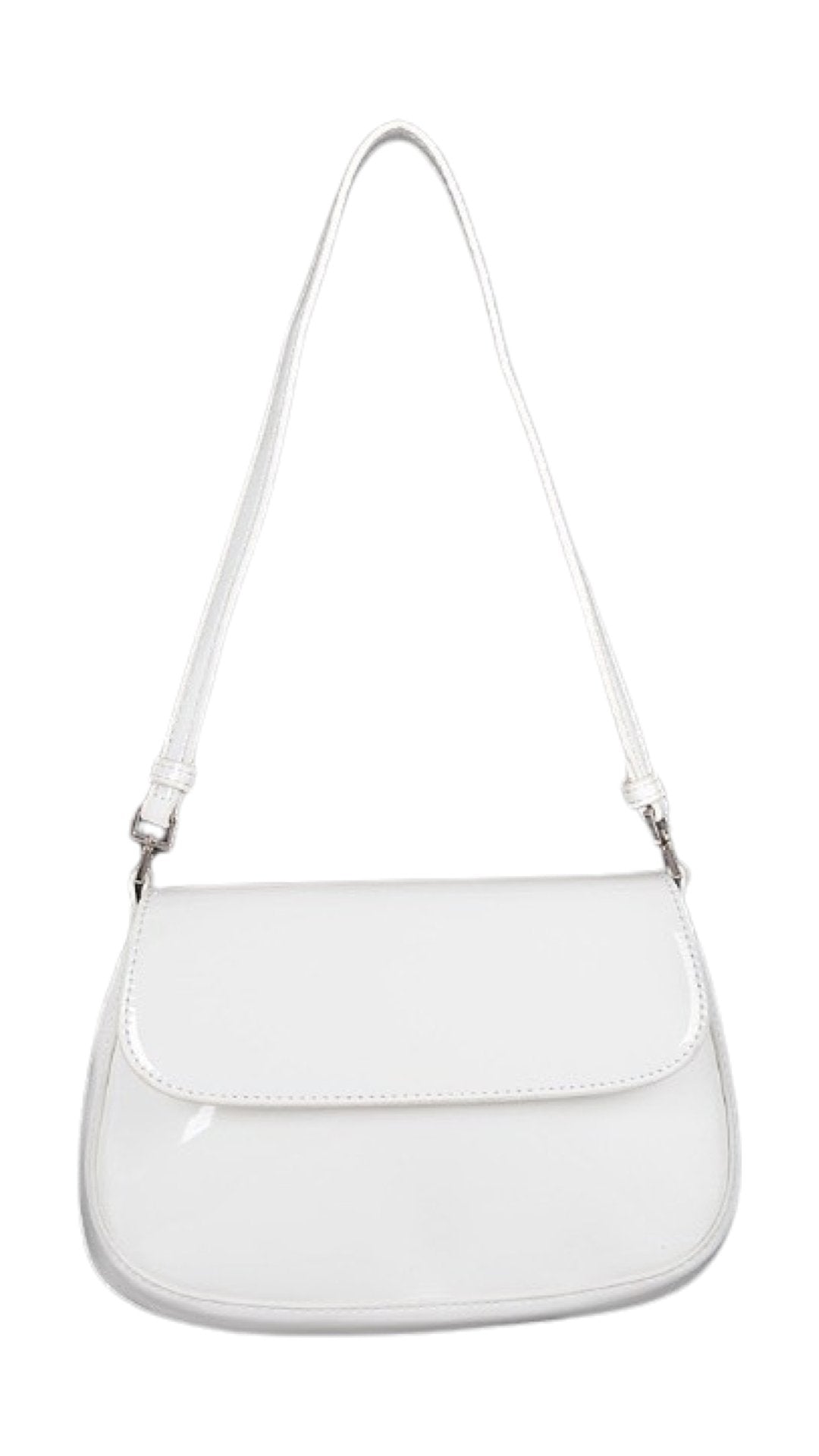 Wetlook White Shoulder Money Bag - Model Express VancouverAccessories