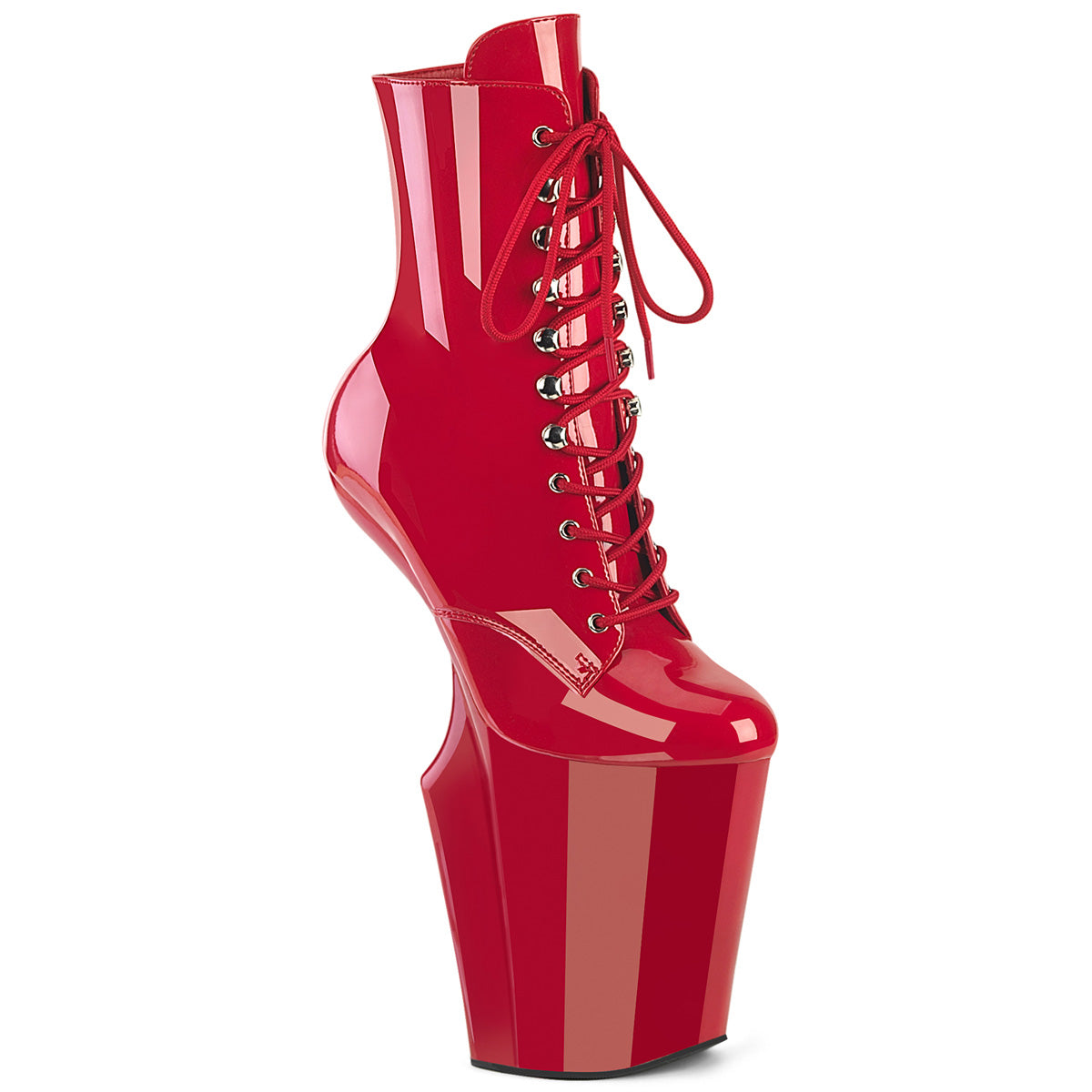 Pleasers Worship-1020 - Red Pat/Red