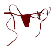 Y-Back G-string with Side Ties - Red - Model Express VancouverLingerie