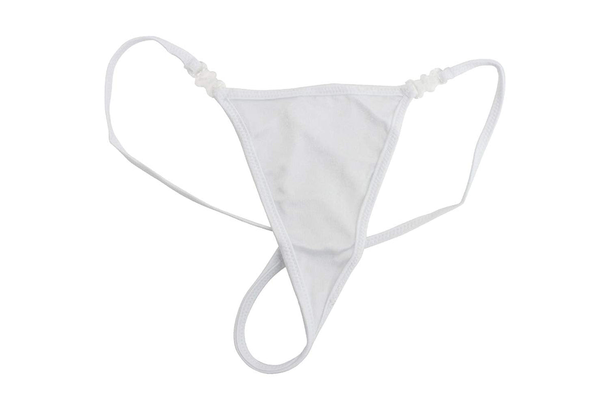 String Whte Y String G-String - White