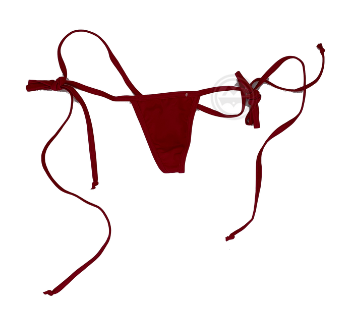 Y-Back G-string with Side Ties - Red - Model Express Vancouver
