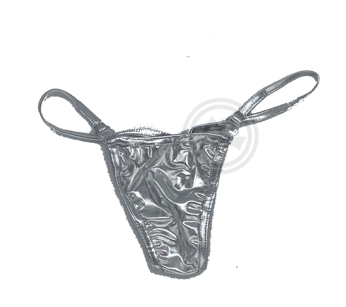Y-Back G-String with Clips - Silver - Model Express Vancouver