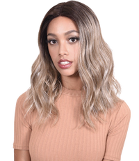 Medium Long Loose Curl Wig with Lace Front - Auburn - Model Express Vancouver
