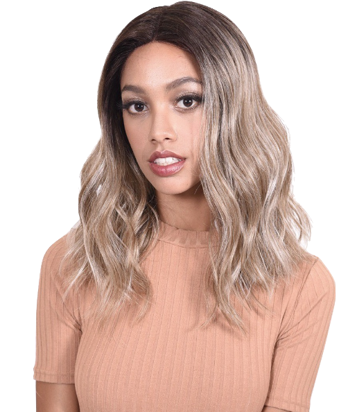 Medium Long Loose Curl Wig with Lace Front - Auburn - Model Express Vancouver