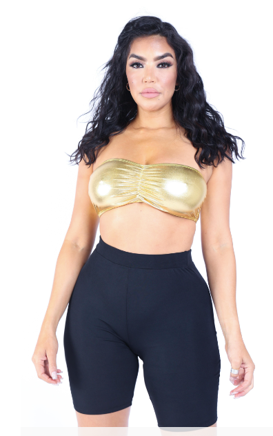 Glitter Tube Top Gold - Model Express Vancouver