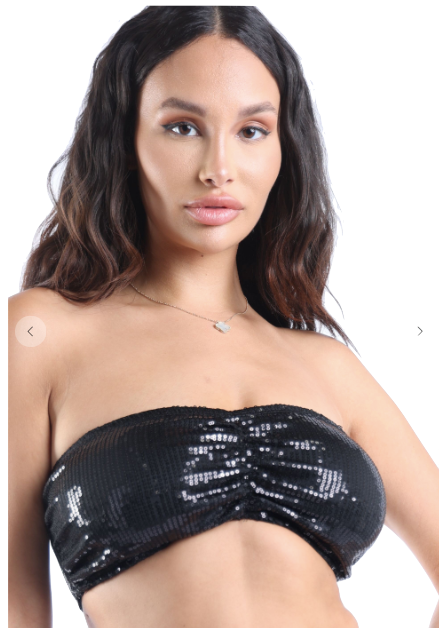 Sequins Tube Top - Model Express Vancouver