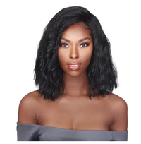 Shoulder Length Tight Curl Lace Front Wig - Bronze