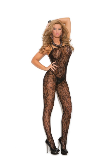 Rose Lace Bodystocking Black - Model Express Vancouver