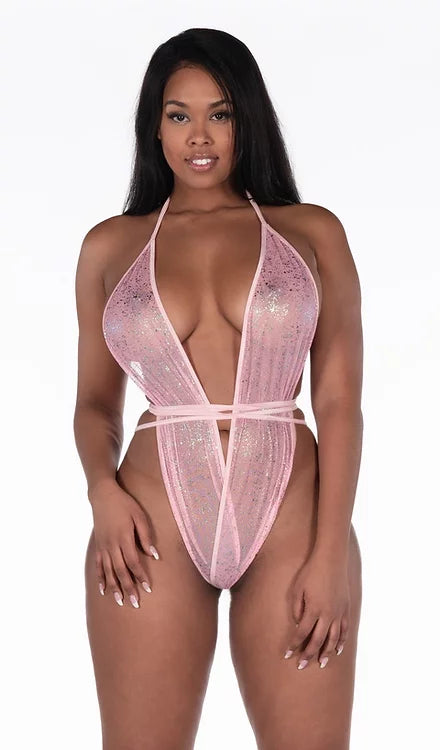 X9 Bikini: Pink Chrome Kitten Wrap - Model Express Vancouver