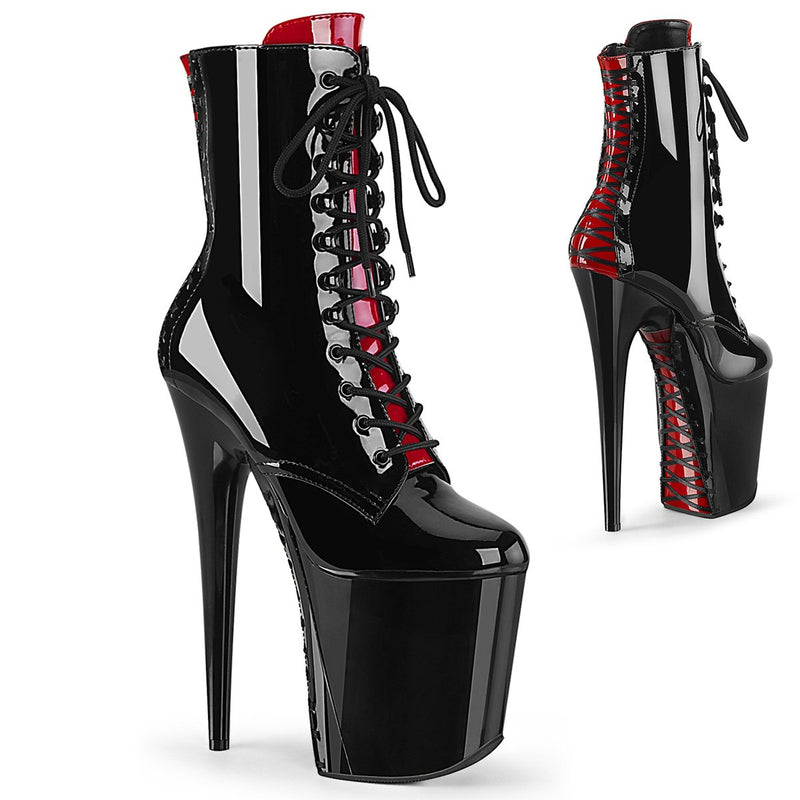 Pleaser Flamingo 1020FH Black/Red - Model Express Vancouver