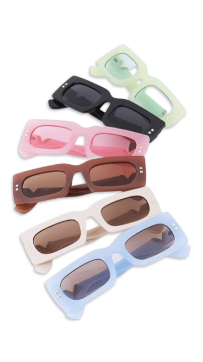 Rounded Sunglasses - Brown