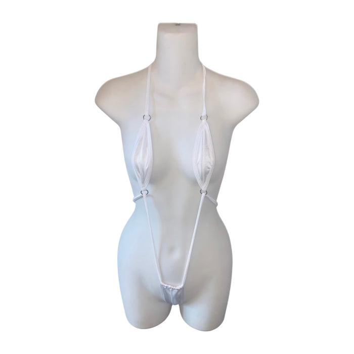 Thong Bodysuit - White - Model Express Vancouver