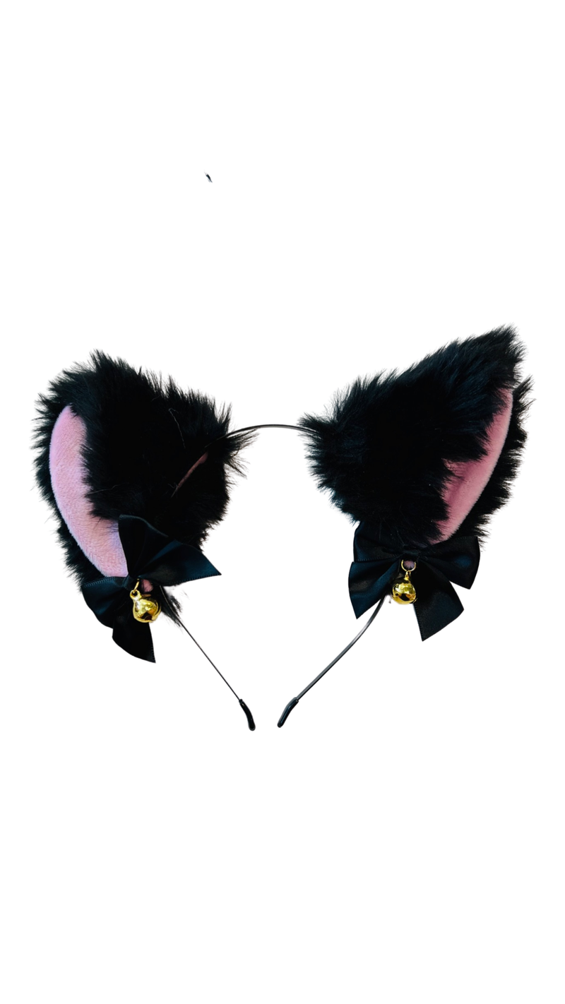 Furry Cat Ears Black