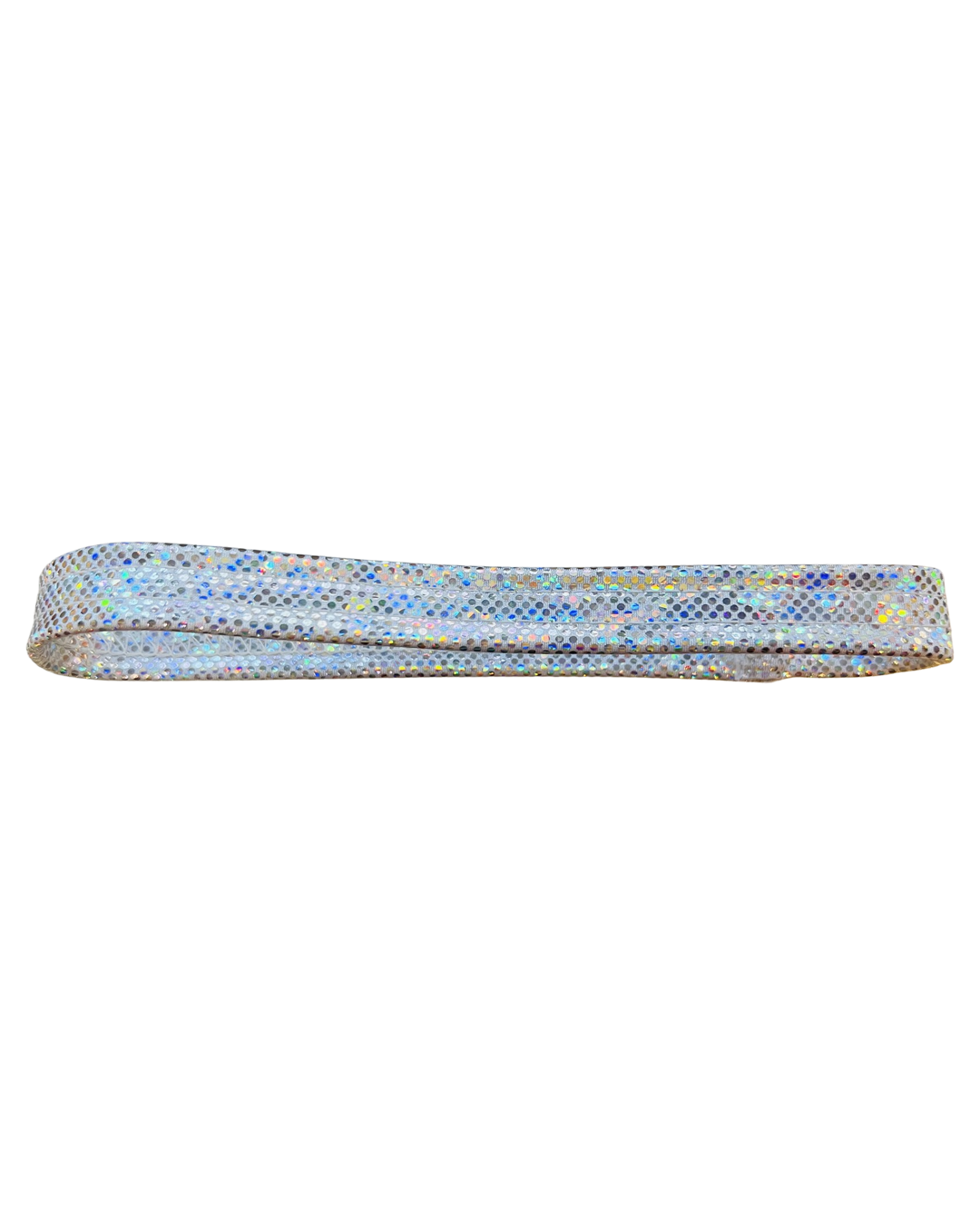 Holographic Flat Garter White - Model Express Vancouver