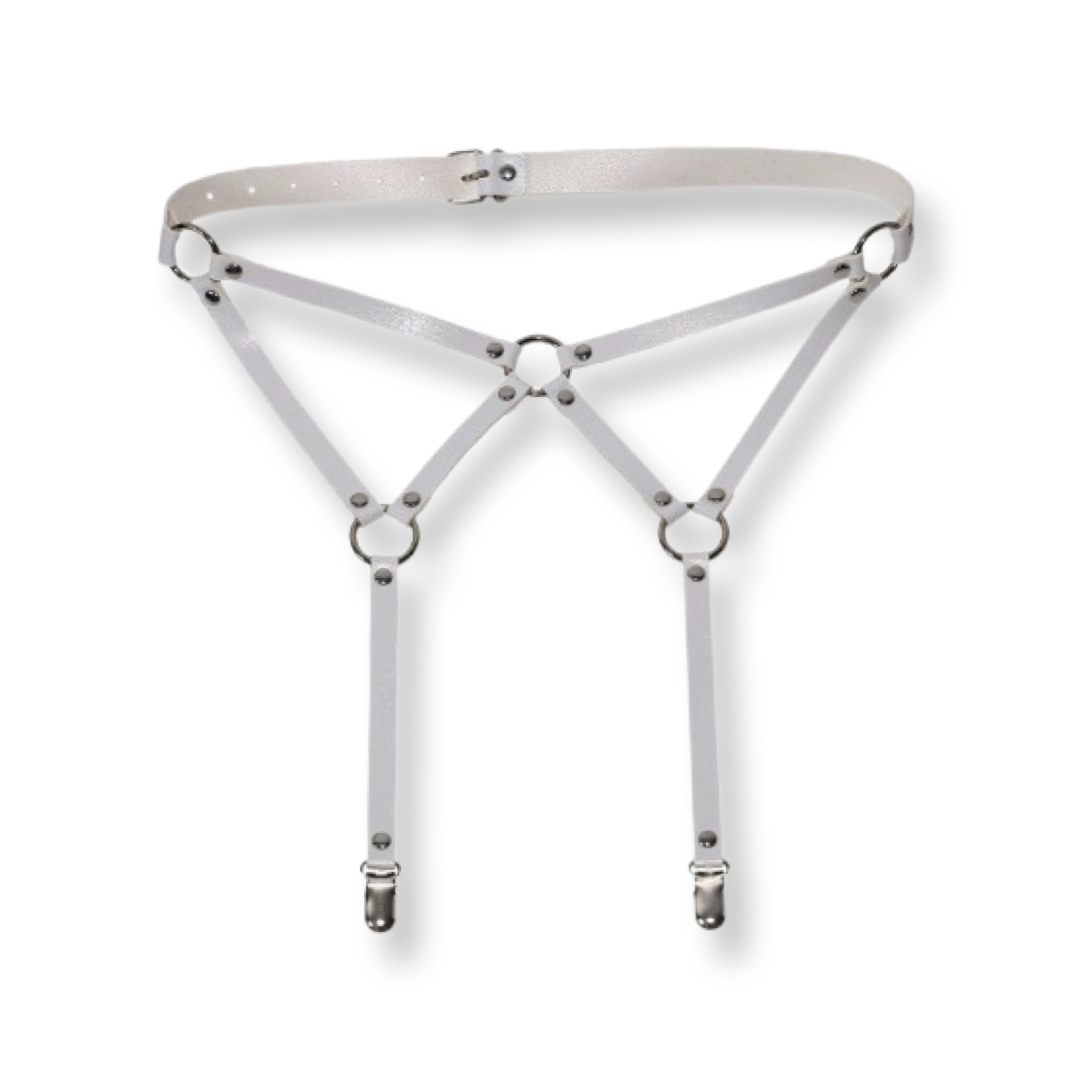 Harness - Garter Belt White