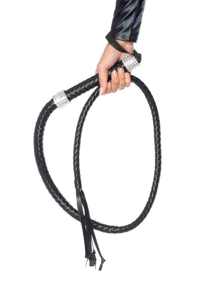 Faux Leather 54" Braided Whip - Model Express Vancouver
