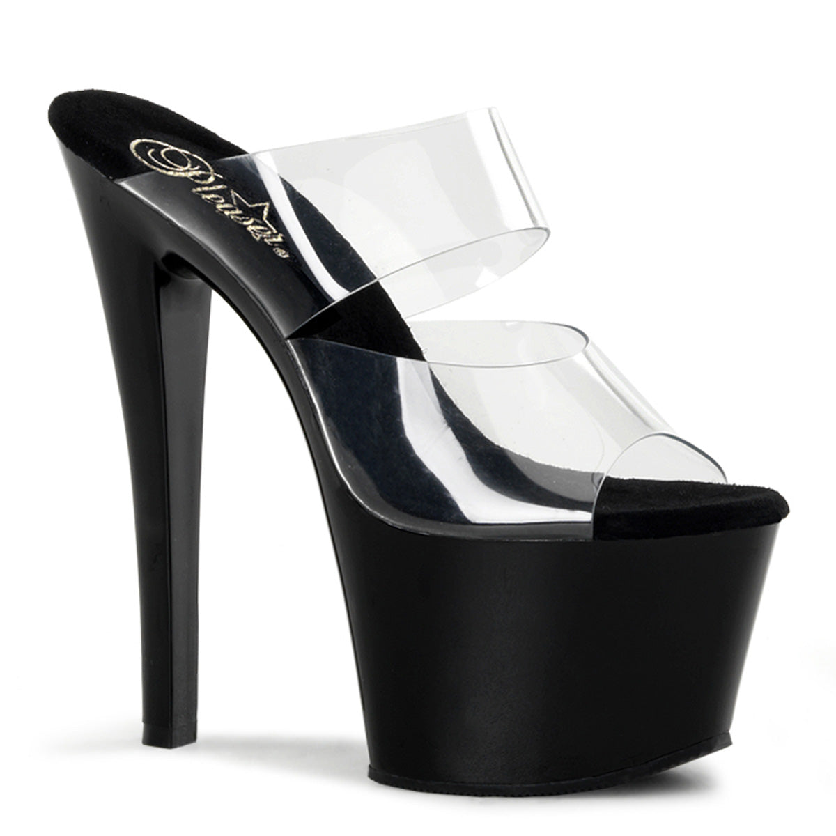 Pleaser Sky 302 Black/Clear - Model Express Vancouver