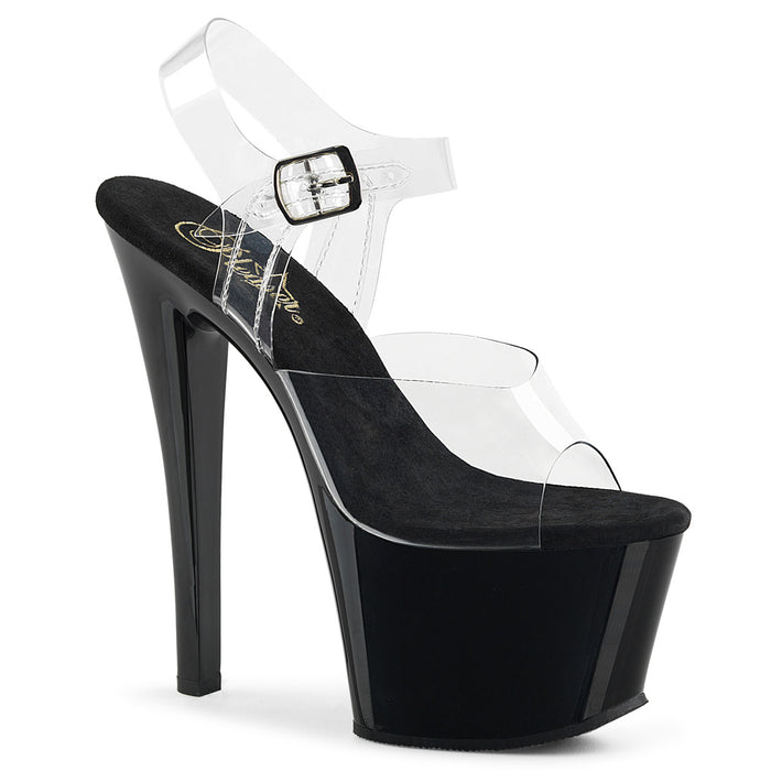 Pleaser Sky 308 Black/Clear - Model Express Vancouver